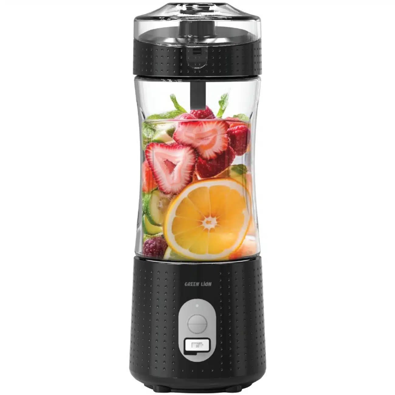 شیکر و آبمیوه گیری شارژی قابل حمل 380 میلی لیتر گرین لاین GNBLNDMPJBK — تصویر ۲