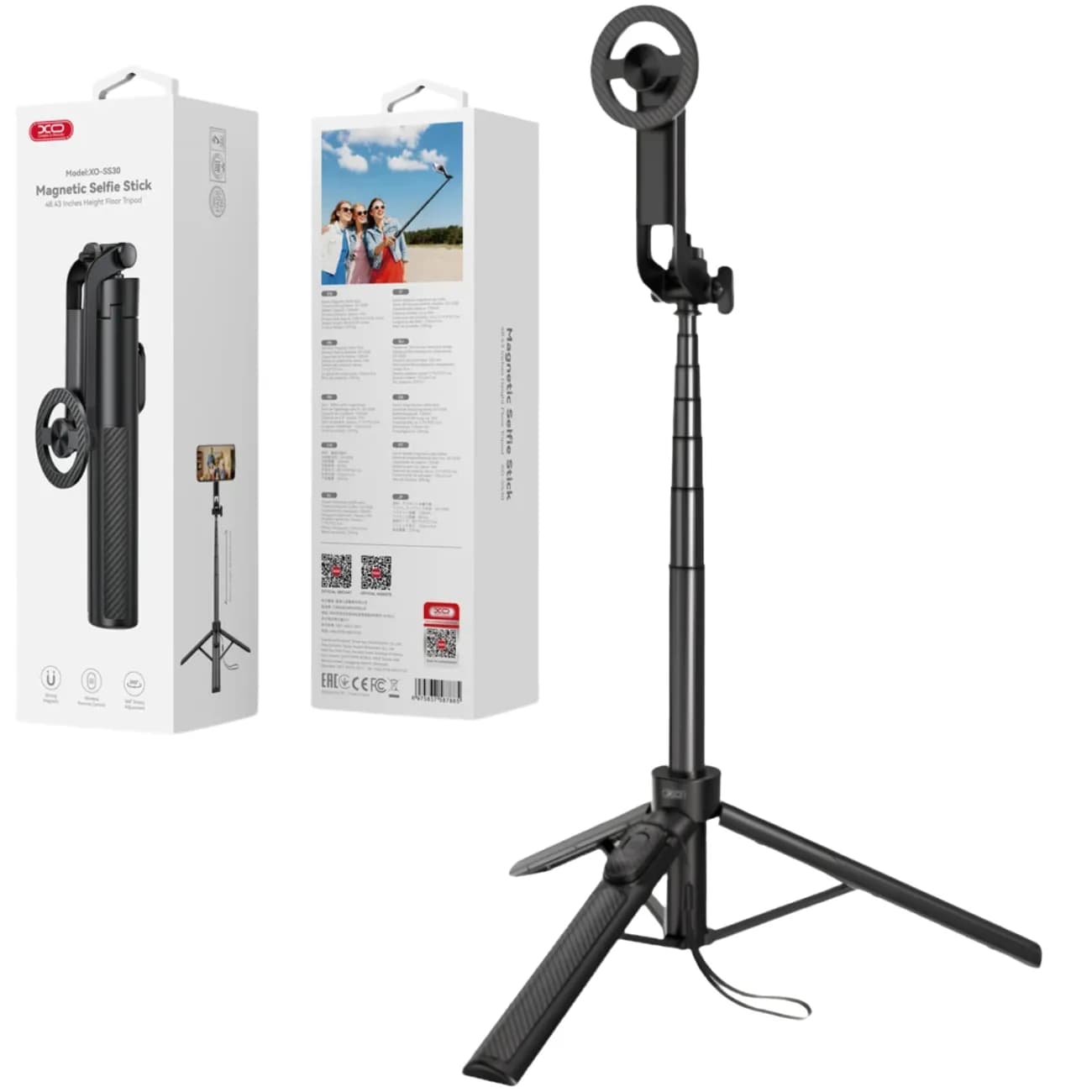 مونوپاد و سه پایه مگنتی ایکس او XO مدل SS30 طول 123cm — تصویر ۲