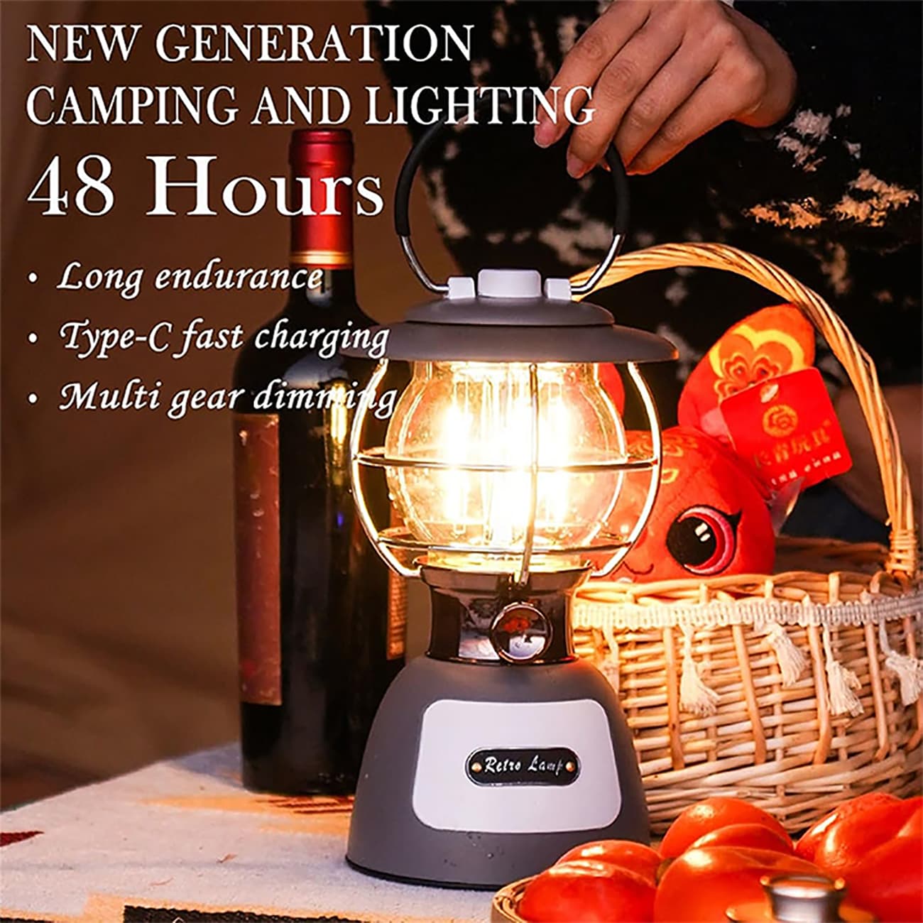 چراغ کمپینگ شارژی اسنوهاک Snow Hawk مدل SN-H8131 روشنایی 300 لومن — تصویر ۸