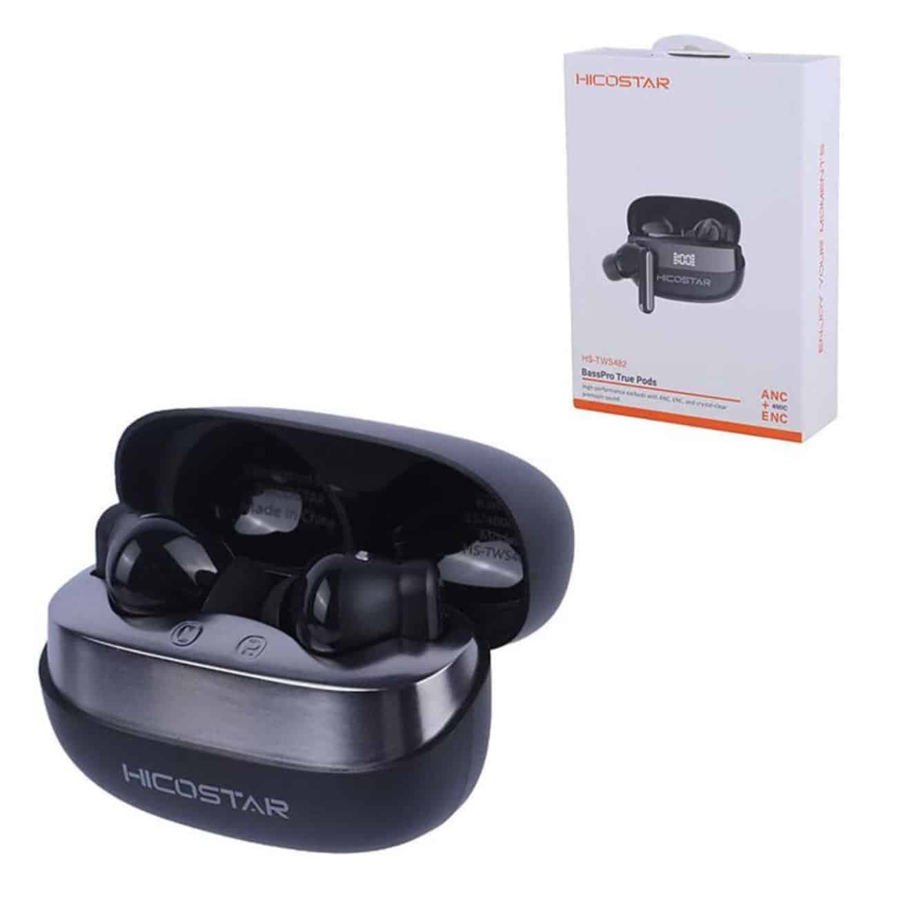 هندزفری بلوتوثی هایکواستار Hicostar مدل HS-TWS482 نویز کنسلینگ — تصویر ۲