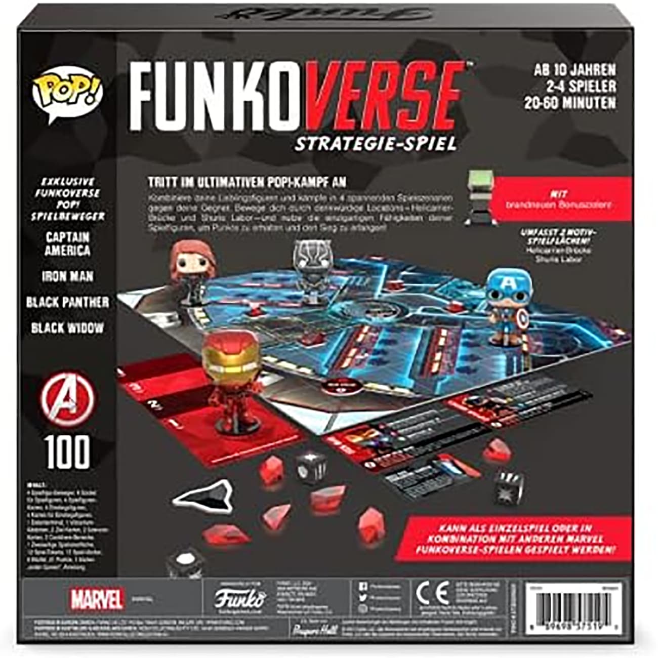 بازی فکری فانکوورس Funkoverse مدل Marvel 100 نسخه 4 کاراکتری — تصویر ۶