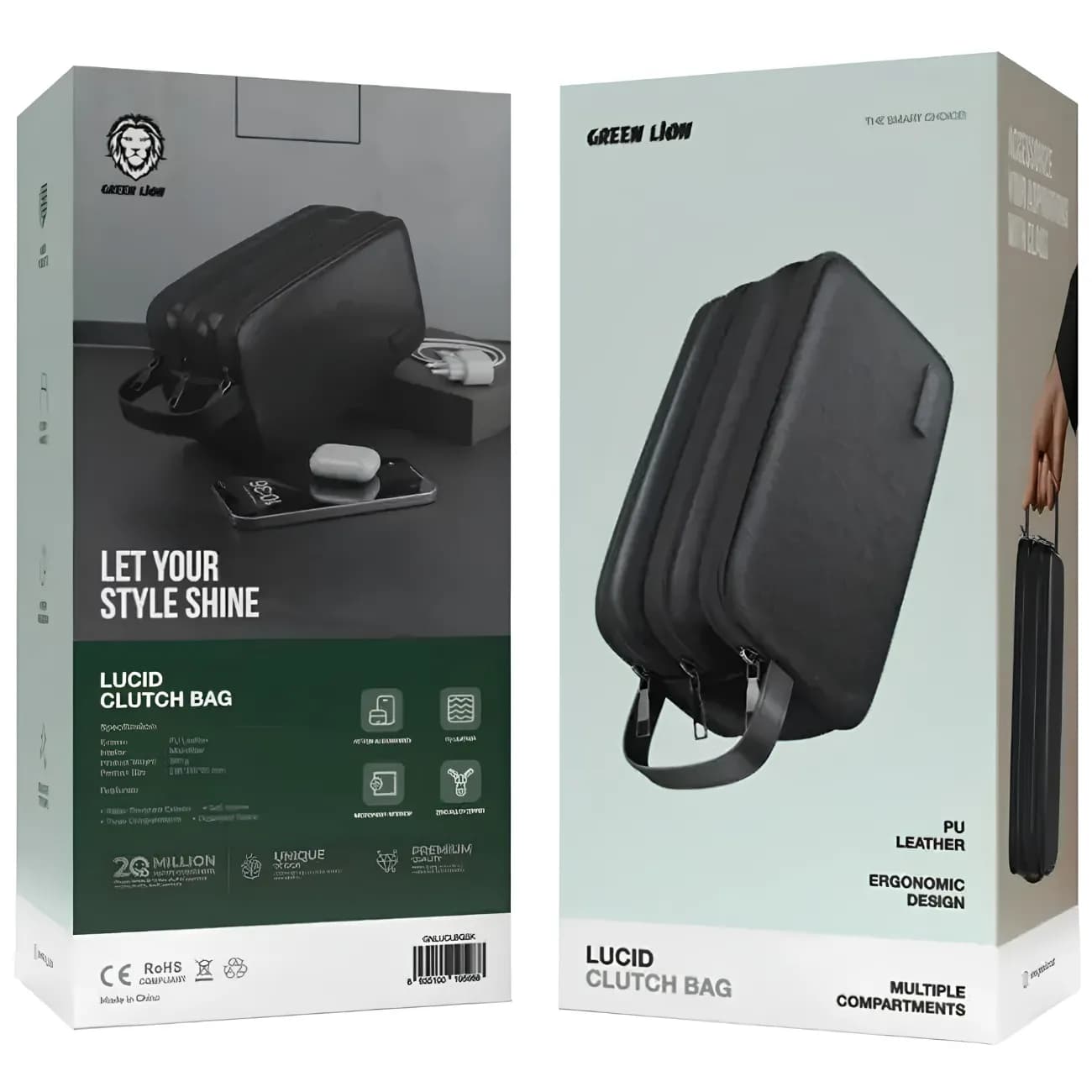 کیف دستی مردانه گرین لاین Green Lion مدل GNLUCLBGBK — تصویر ۹