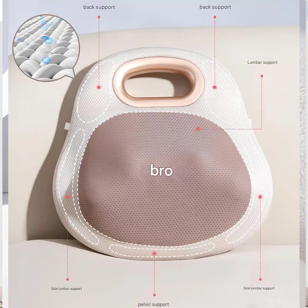 ماساژور شارژی قابل حمل برِیو Breo مدل Back Lite برای کمر و گردن — تصویر ۹