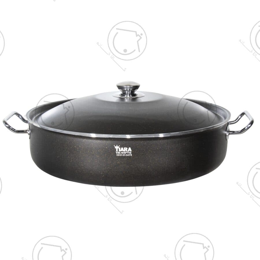 تابه تیارا مدل گرانیتی درب فلزی سایز 44 کد 6301036 — تصویر ۲