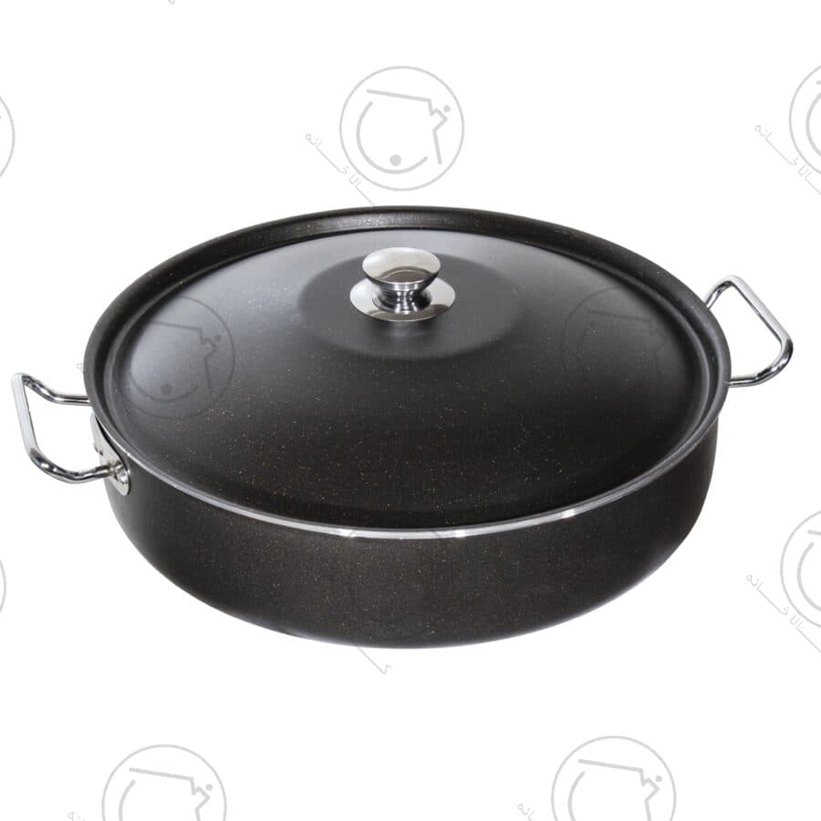 تابه تیارا مدل گرانیتی درب فلزی سایز 44 کد 6301036 — تصویر ۴