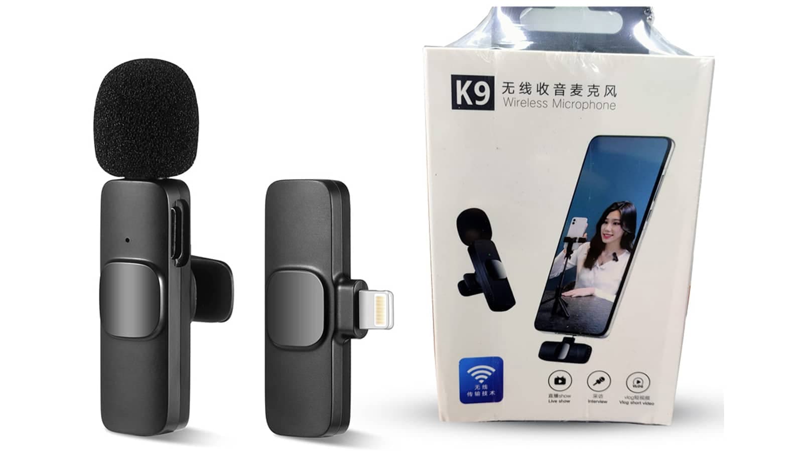 میکروفن بی سیم تکی تایپ سی مدل K9