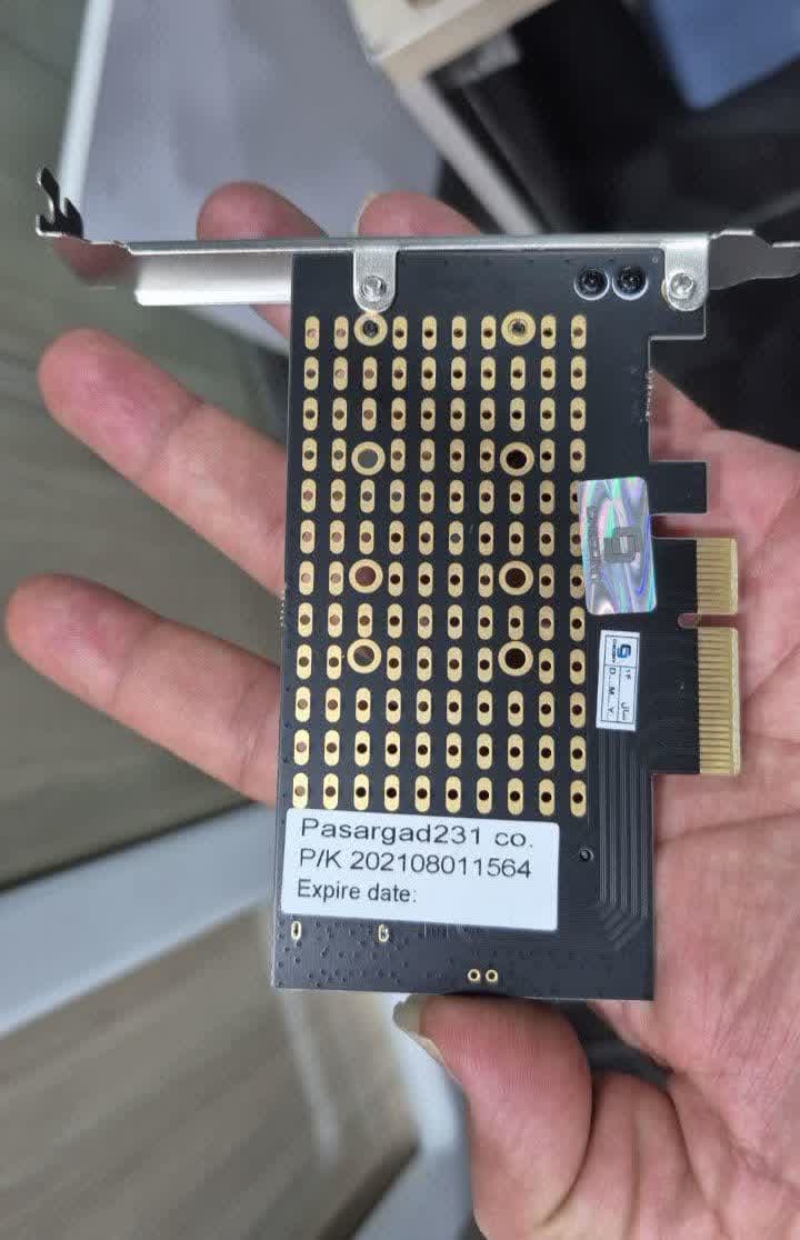 کارت افزایشی PCI EXPRESS به 2 پورت M2 — تصویر ۴