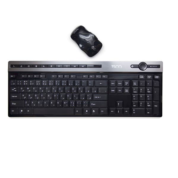 کیبورد و ماوس بی سیم TKM 7106 w تسکو