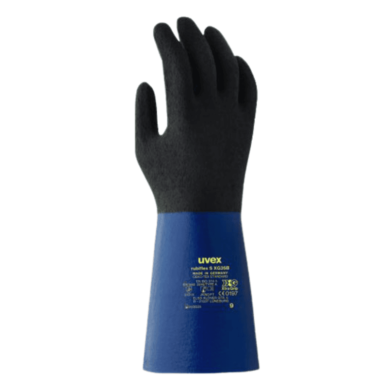 دستکش ضد اسید یووکس مدل Rubiflex S XG35B