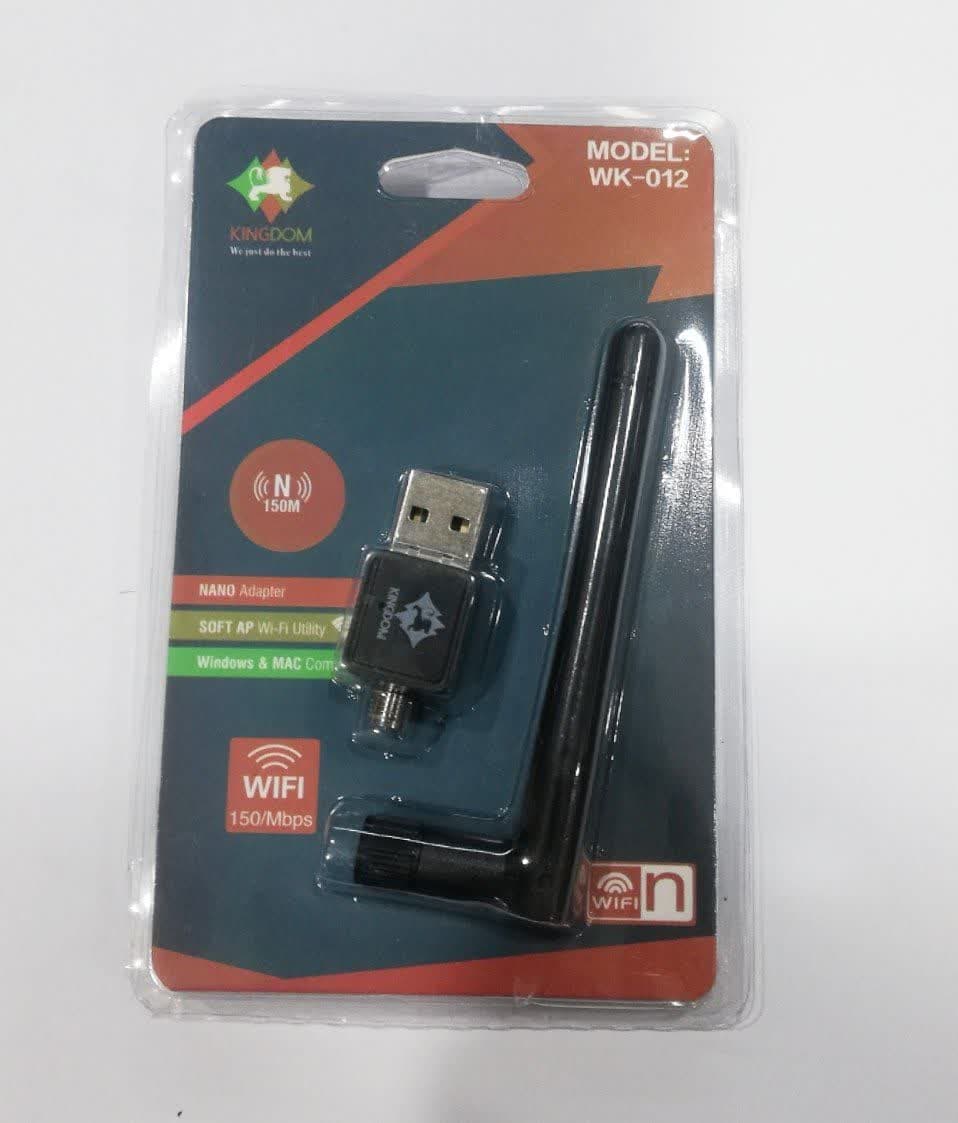 کارت شبکه USB آنتن کوتاه KINGDOM مدل WK-012