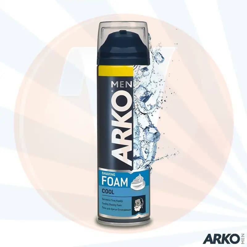 فوم اصلاح آرکو کول Arko Cool حجم 200 میل — تصویر ۴
