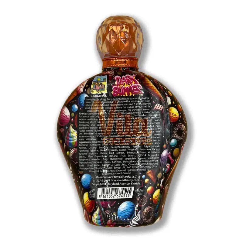 لوسیون سولار ویتامینه Ed Hardy Dark Summer حجم 400 میل — تصویر ۳