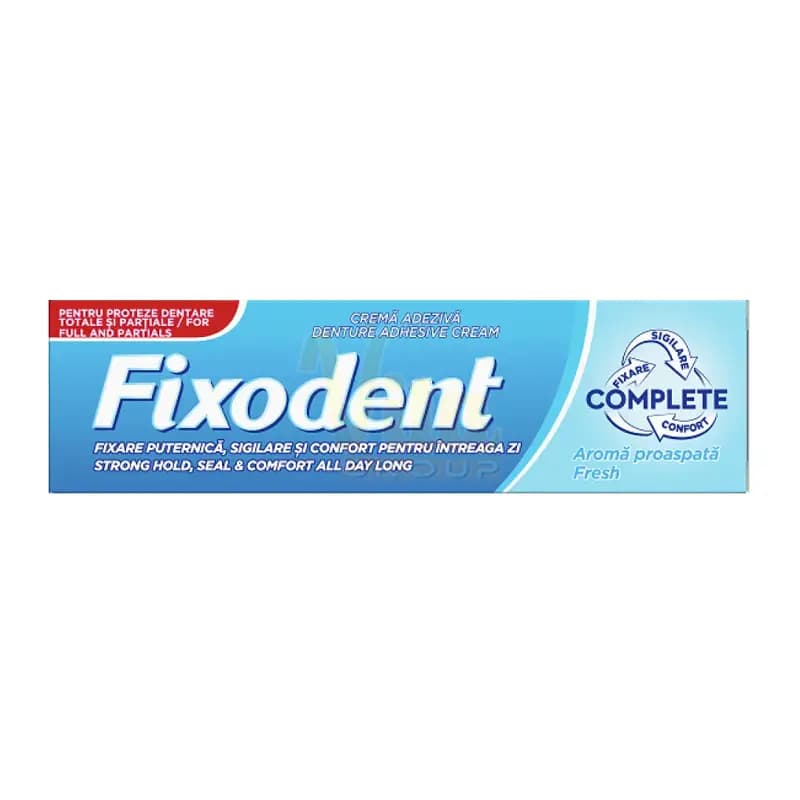 چسب دندان مصنوعی Fixodent Fresh فیکسودنت آبی — تصویر ۲