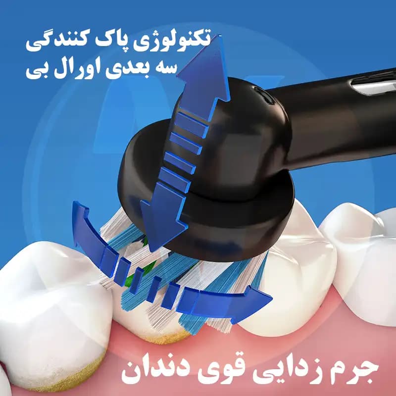 مسواک برقی اورال بی کلین اند پروتکت با کیس مسافرتی — تصویر ۱۰