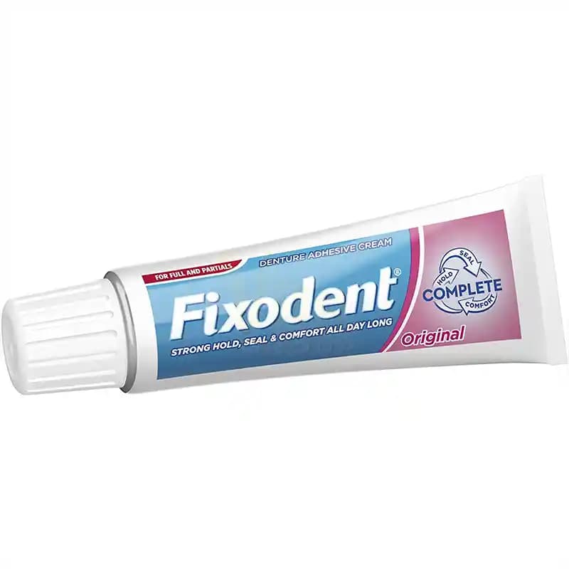 چسب دندان مصنوعی Fixodent Original فیکسودنت صورتی — تصویر ۳