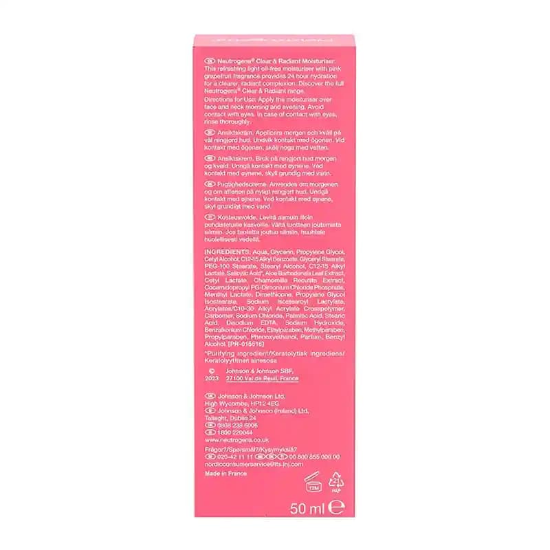 کرم آبرسان گریپ فروت نوتروژینا Refreshingly Clear حجم 50 میل — تصویر ۱۲