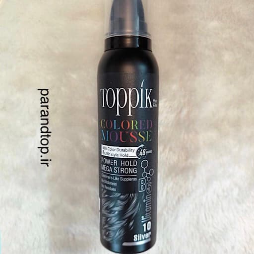 موس رنگی مو تاپیک شماره10(نقره ای) TOPPIK COLORED MOUSE
