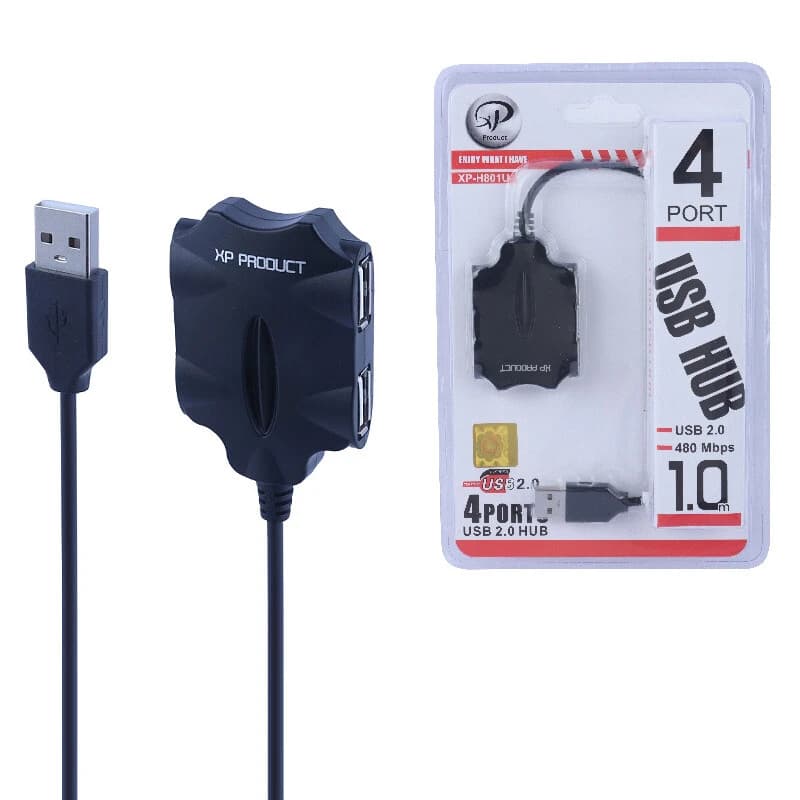 هاب 4 پورت USB ایکس پی پروداکت H-801U