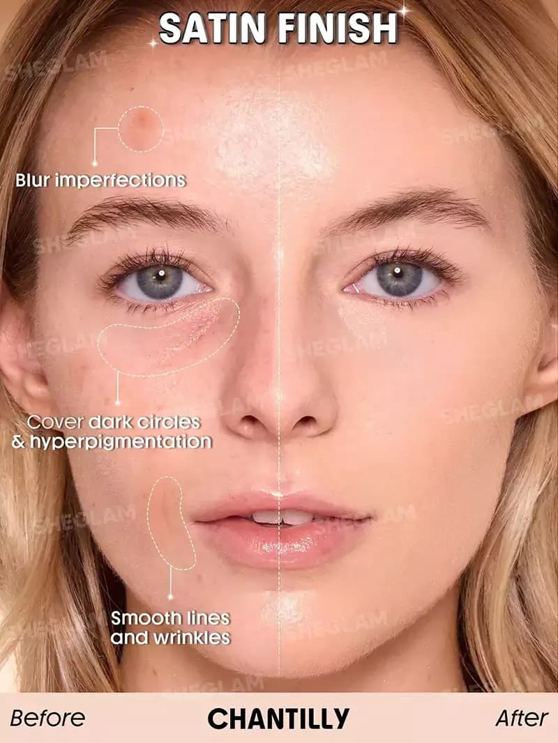 کرم پودر شیگلم مدل Skin Sync رنگ chantilly — تصویر ۳