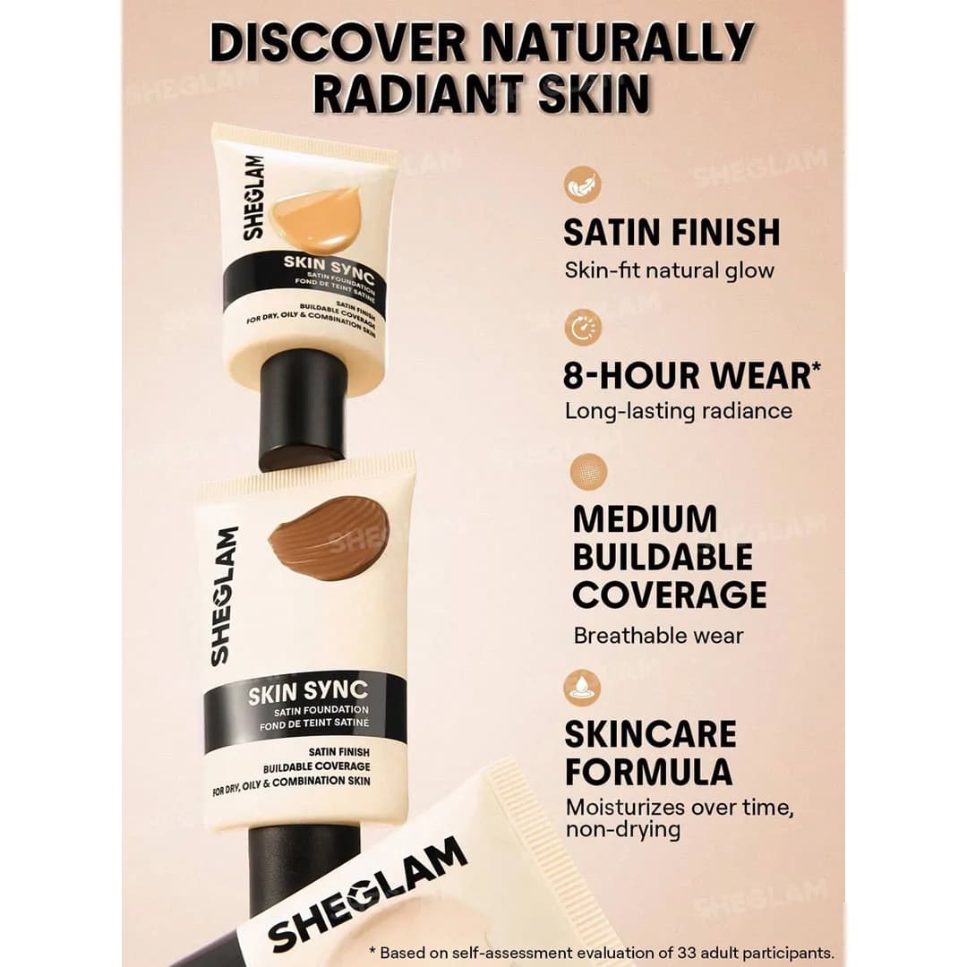 کرم پودر شیگلم مدل Skin Sync رنگ shell — تصویر ۹