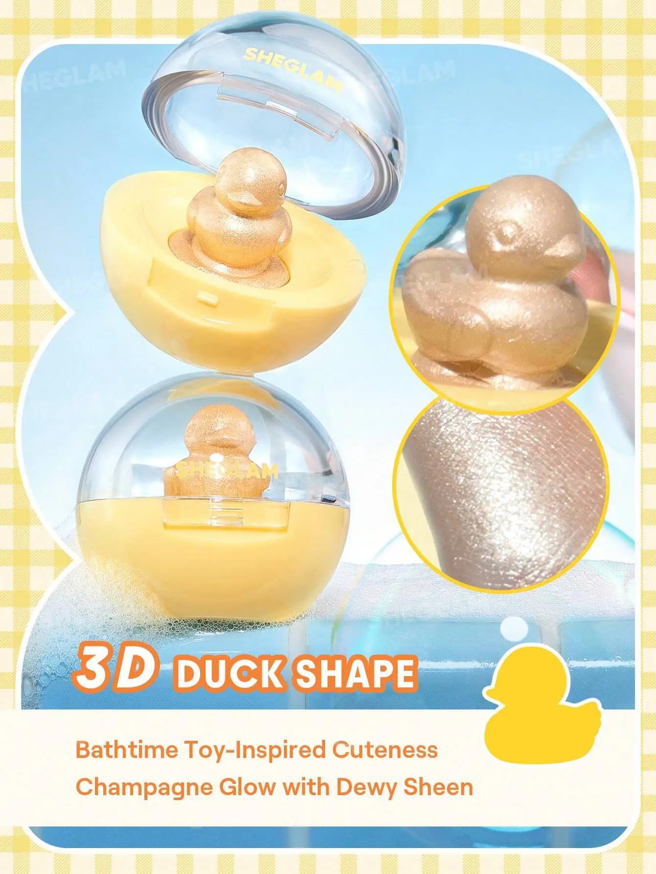هایلایتر سه بعدی شیگلم مدل Lucky Duck از کالکشن Bubble Bath — تصویر ۱۲