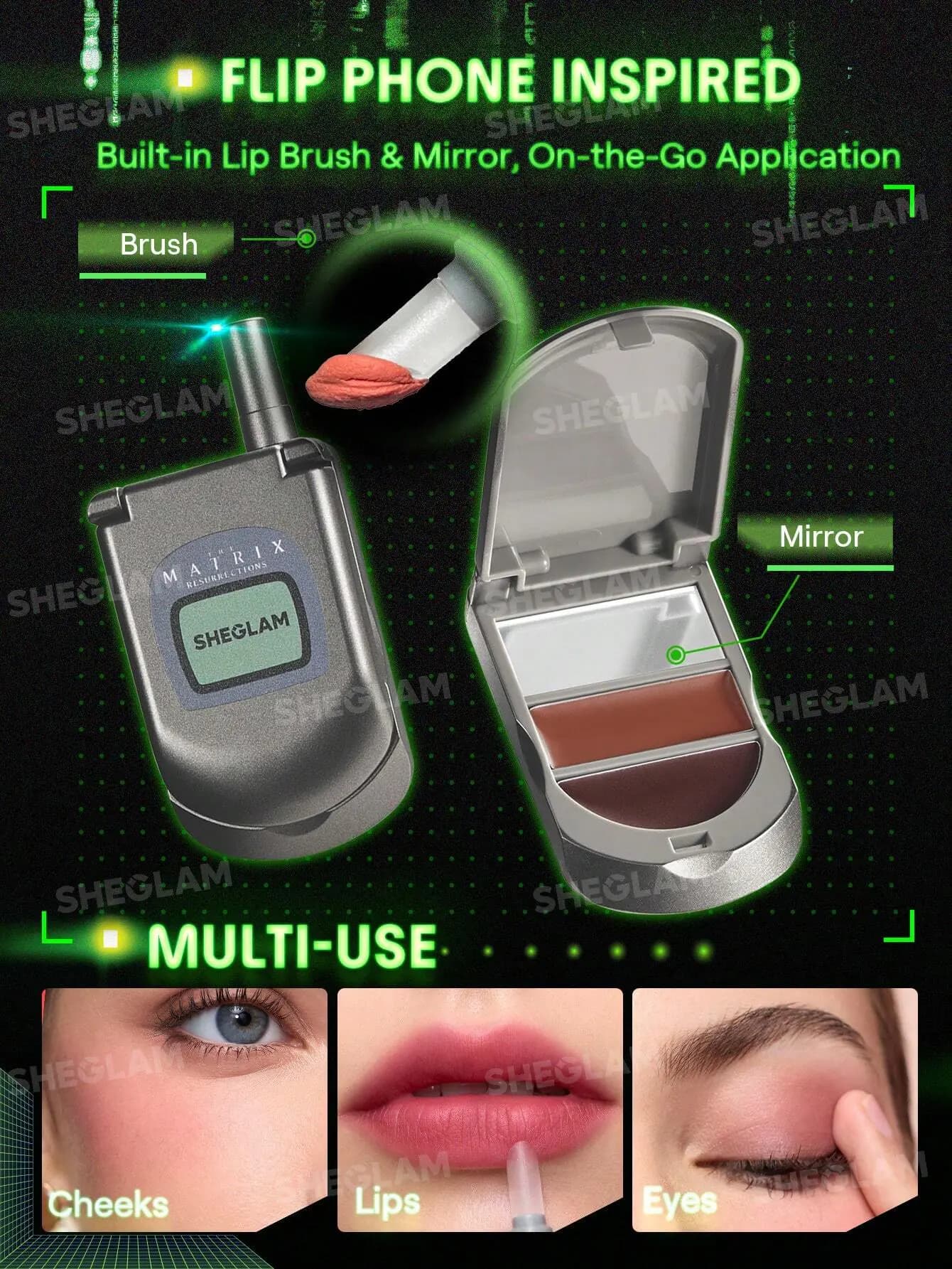 رژگونه دو رنگ شیگلم Going Digital از کالکشن ماتریکس The Matrix — تصویر ۵