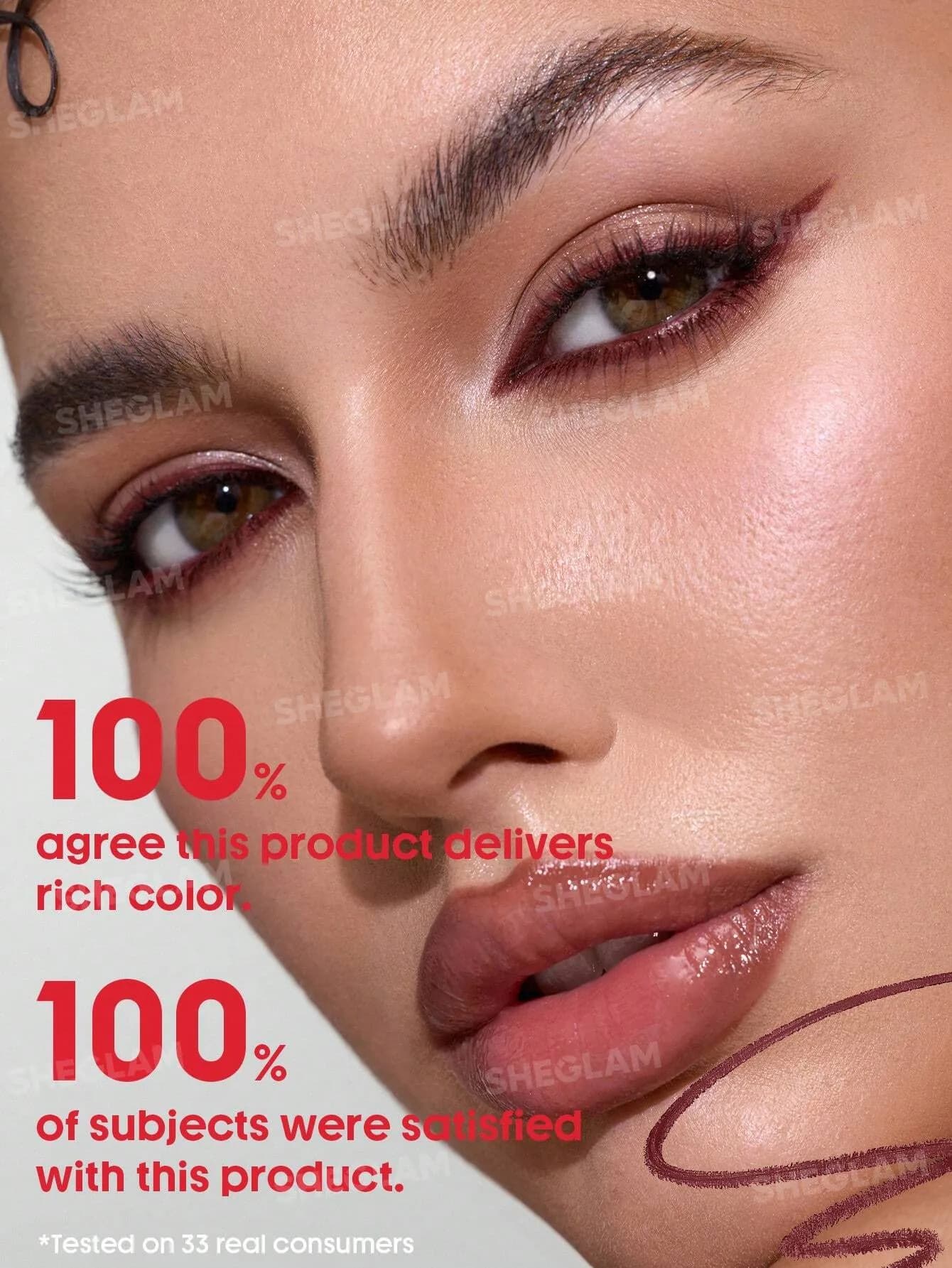 خط چشم ژلی شیگلم مدل Boldline Longwear رنگ زرشکی Burgundy — تصویر ۳
