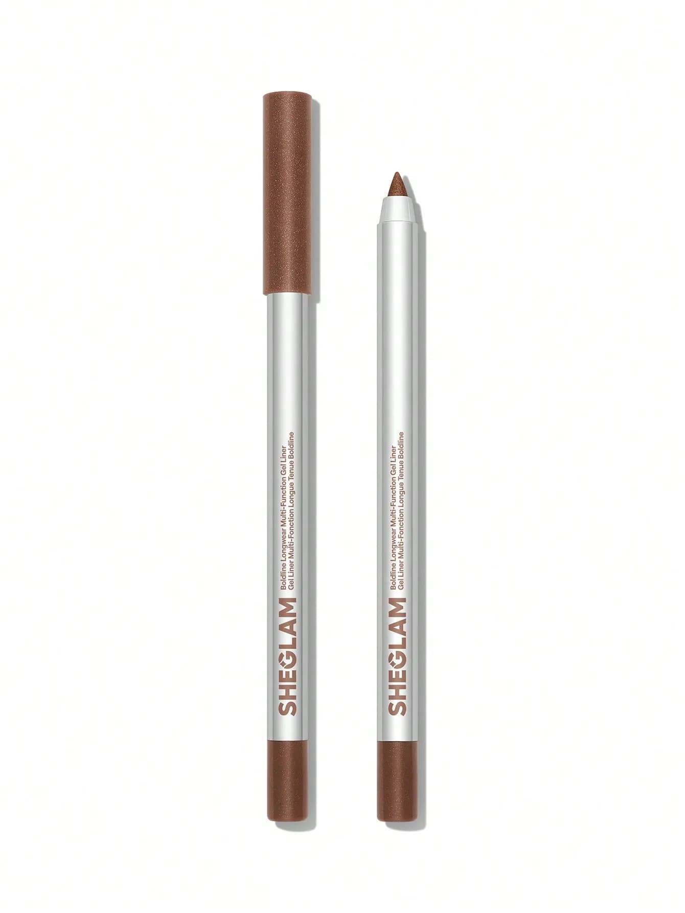خط چشم ژلی شیگلم مدل Boldline Longwear رنگ قهوه ای شاین Metallic Brown — تصویر ۲