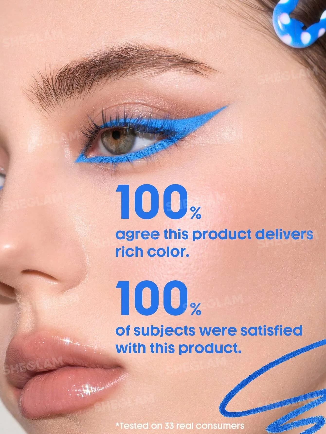 خط چشم ژلی شیگلم مدل Boldline Longwear رنگ آبی Azure Blue — تصویر ۹