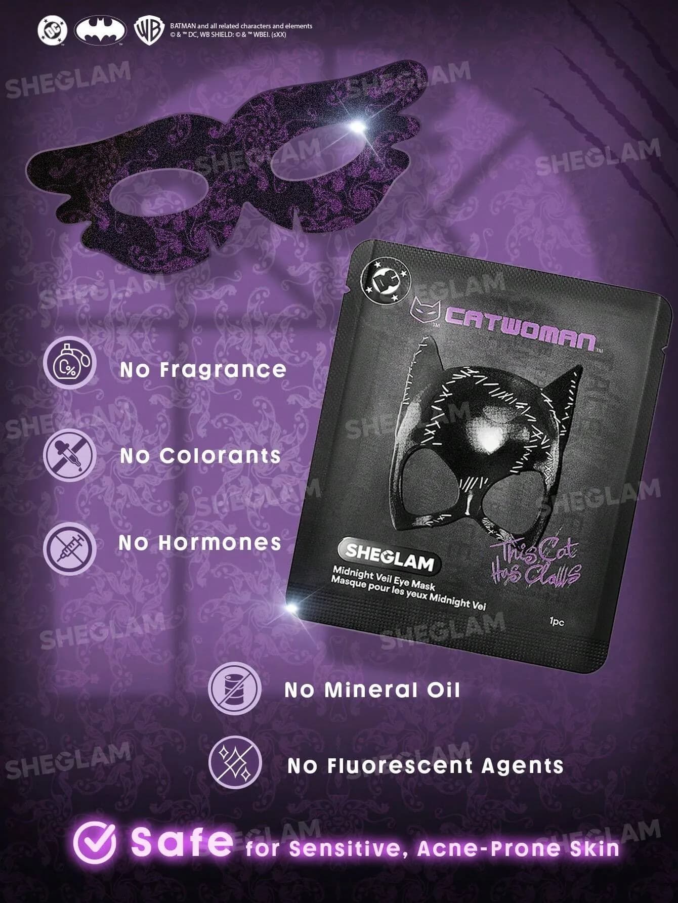 ماسک دور چشم آبرسان شیگلم مدل Cat Woman Midnight Veil بسته ده عددی — تصویر ۱۱