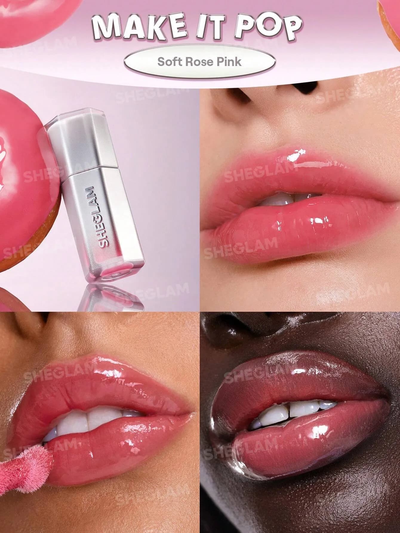 لیپ گلاس آینه ای مدل Glass Lock Air Gloss رنگ Make It Pop — تصویر ۹