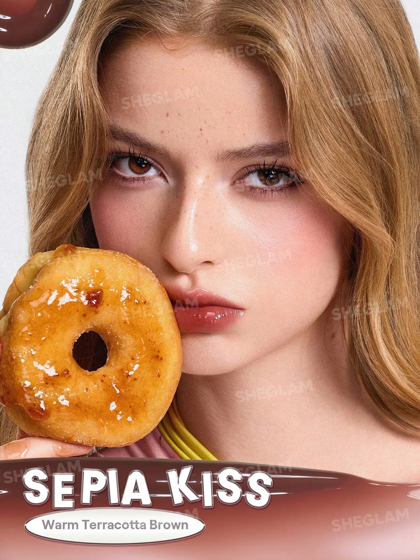 لیپ گلاس آینه ای مدل Glass Lock Air Gloss رنگ Sepia Kiss — تصویر ۱۱