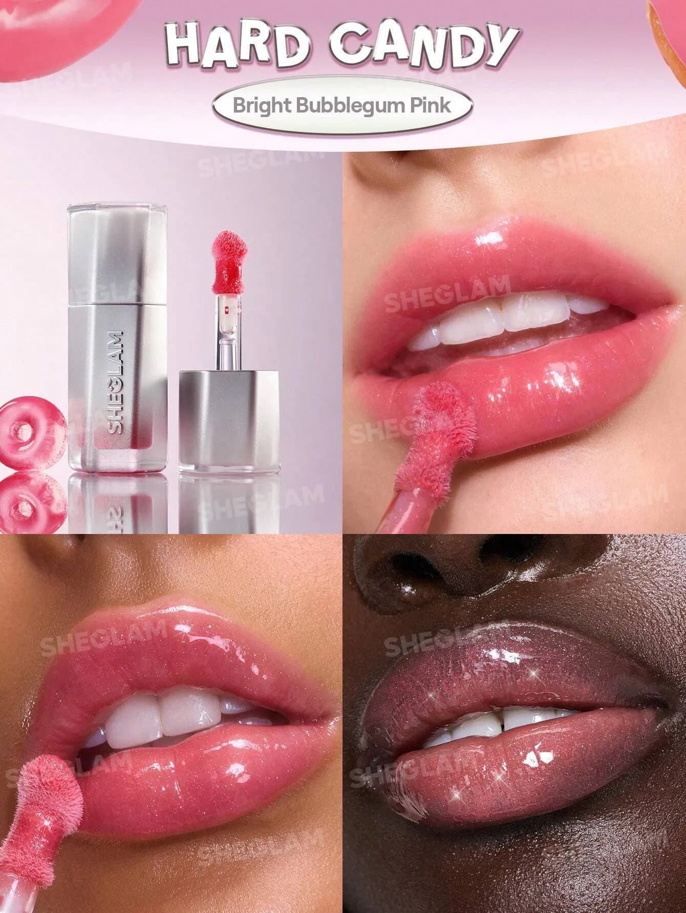 لیپ گلاس آینه ای مدل Glass Lock Air Gloss رنگ Hard Candy — تصویر ۳
