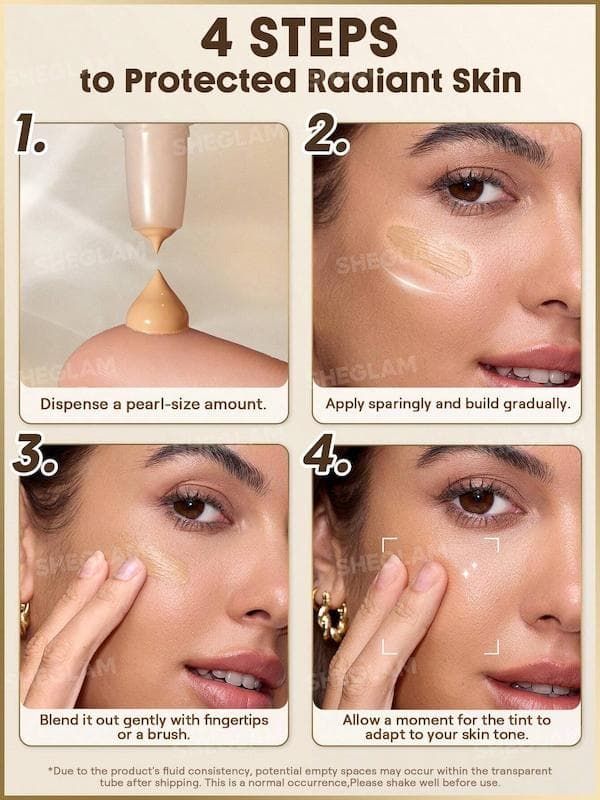 تینت پوست شیگلم مدل Dew And Done SPF 20 رنگ linen — تصویر ۱۰