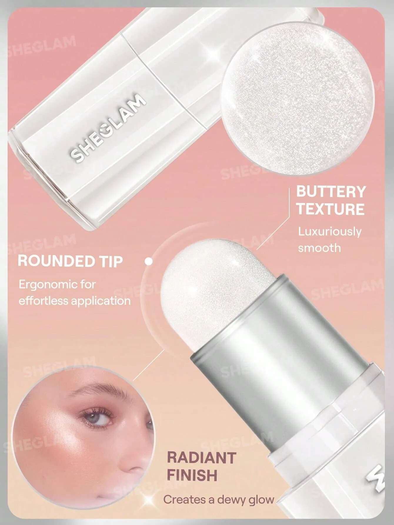 هایلایتر استیکی شیگلم مدل کره ای Buttery Bling رنگ Vanilla Frost — تصویر ۱۱