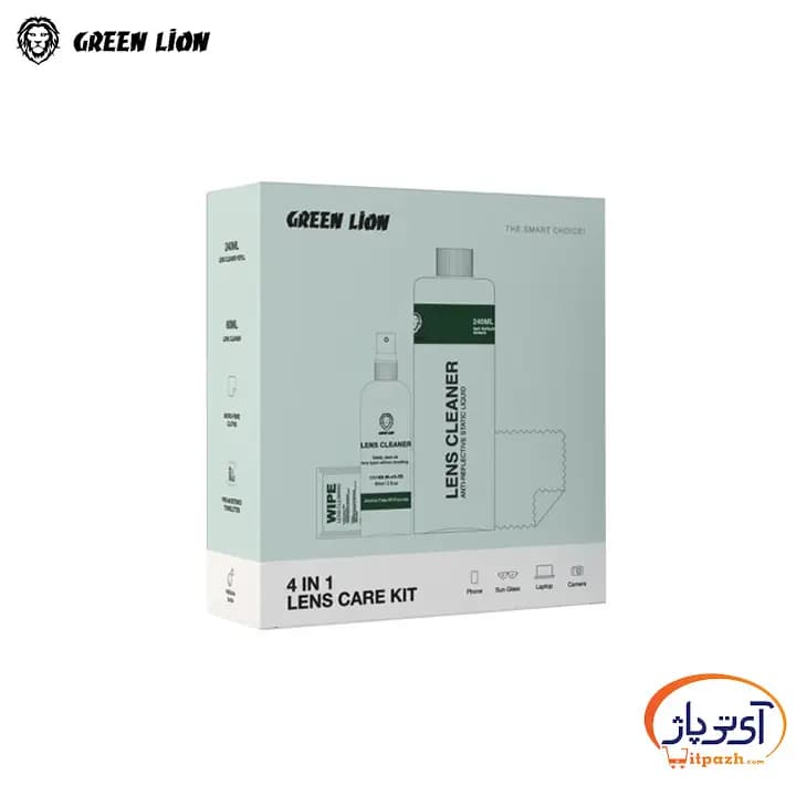 پاک کننده صفحه نمایش ست 4 کاره لنز Care Kit Clear 4 in 1 گرین لاین