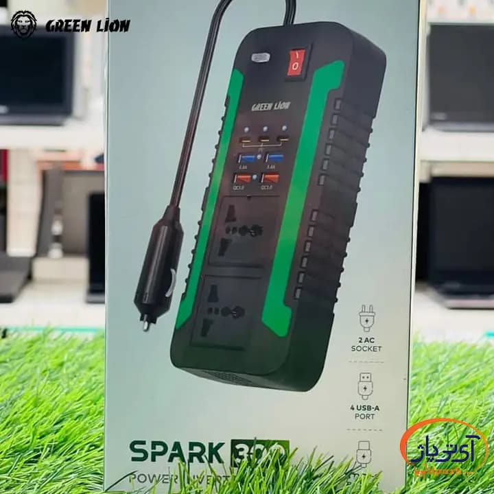 مبدل برق پورت فندکی گرین لاین Spark 300 Power Inverter 300W — تصویر ۱۰