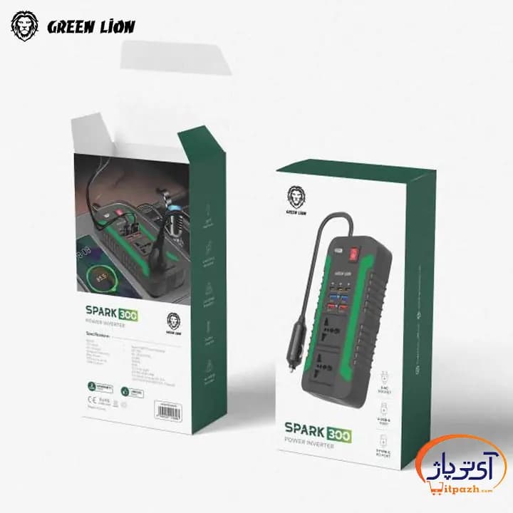 مبدل برق پورت فندکی گرین لاین Spark 300 Power Inverter 300W — تصویر ۹