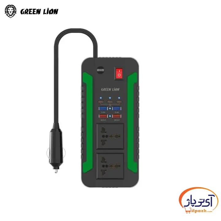 مبدل برق پورت فندکی گرین لاین Spark 300 Power Inverter 300W