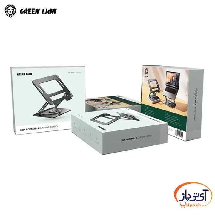 پایه لپ تاپ چرخشی گرین لاین Rotatable 360 Laptop Stand — تصویر ۴