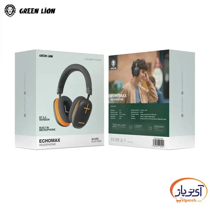هدفون بلوتوثی گرین لاین Echo Max — تصویر ۷