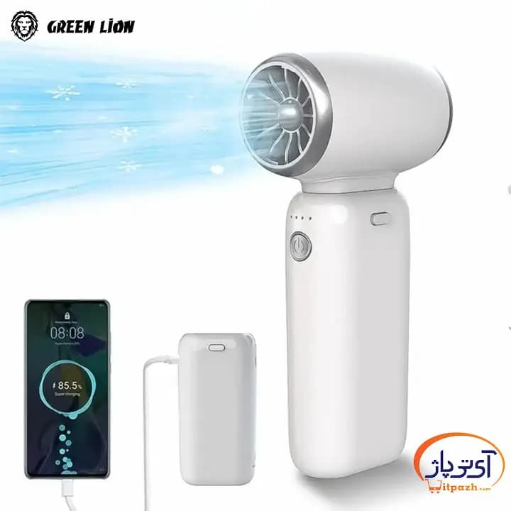 پاوربانک و فن چندکاره گرین لاین 10000 میلی‌آمپر — تصویر ۸