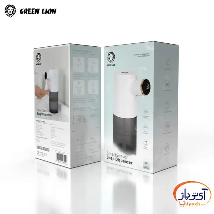 پمپ مایع دستشویی اتوماتیک گرین لاین Soap Dispenser — تصویر ۴