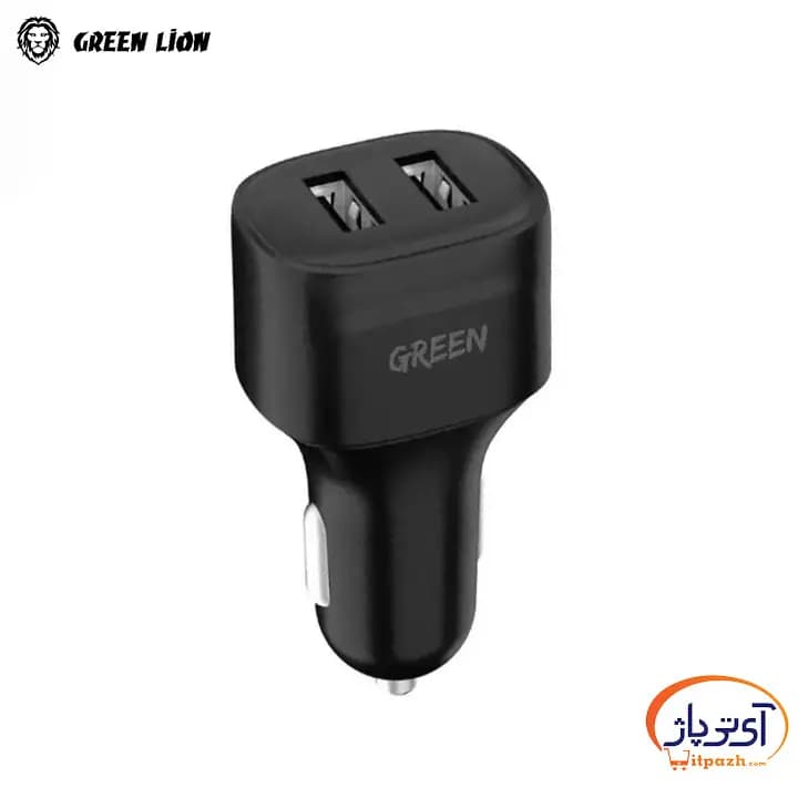 شارژر فندکی گرین لاین دو پورت 12W