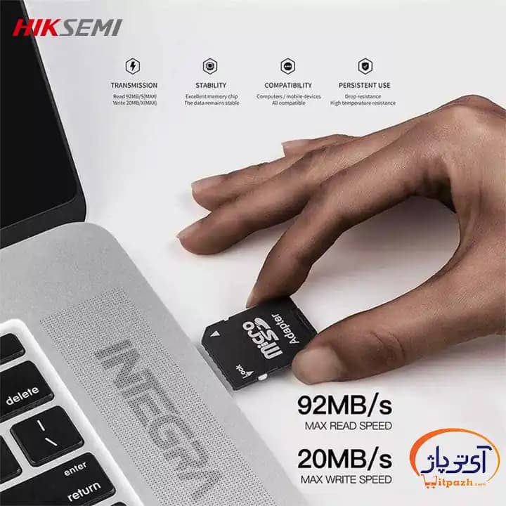 کارت حافظه‌ هایکسمی MicroSD ظرفیت 64 گیگابایت سرعت 92MB/s — تصویر ۹