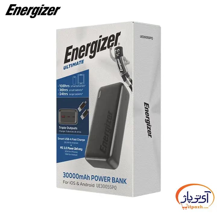 پاوربانک انرجایزر UE30055PQ 22.5W PD ظرفیت 30000mAh — تصویر ۶