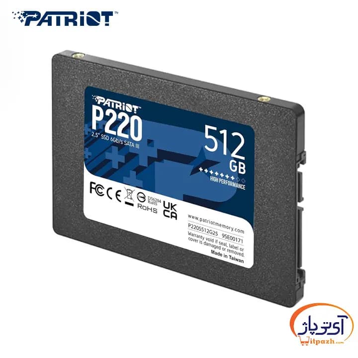 اس اس دی اینترنال SATA3.0 پتریوت P220 ظرفیت 512 گیگابایت — تصویر ۳