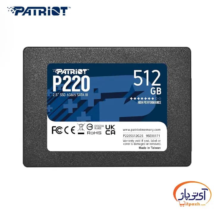 اس اس دی اینترنال SATA3.0 پتریوت P220 ظرفیت 512 گیگابایت