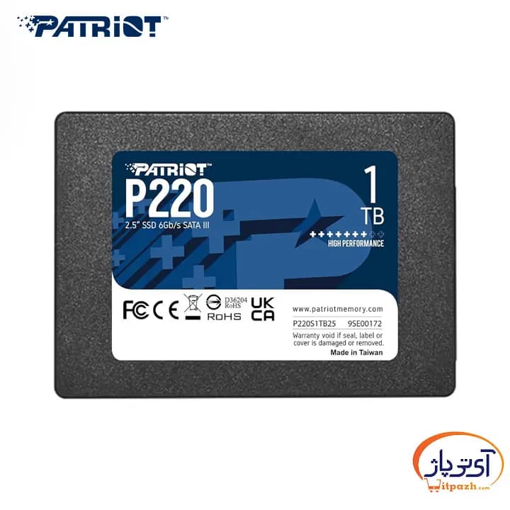 اس اس دی اینترنال SATA3.0 پتریوت P220 ظرفیت 1 ترابایت — تصویر ۲