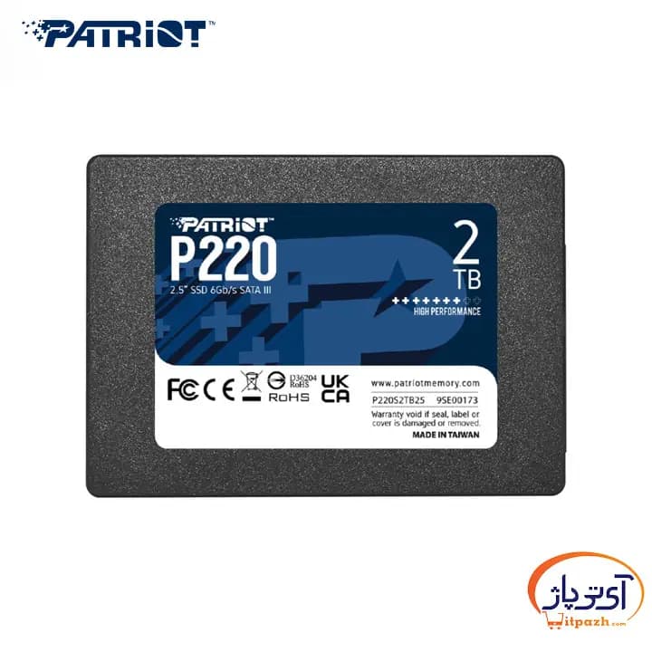 اس اس دی اینترنال SATA3.0 پتریوت Patriot P220 ظرفیت 2 ترابایت — تصویر ۲
